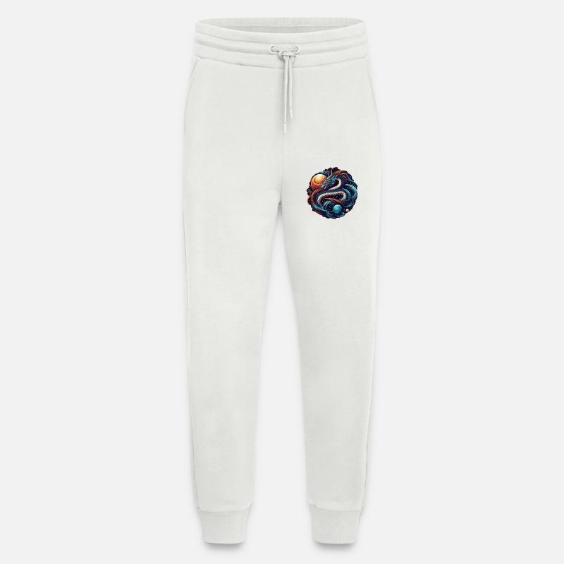 Mystical Cosmic Dragon Artwork - Jogging Pants - made by SPREAD  - OFF WHITE