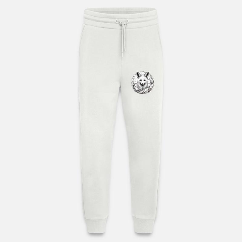 Peaceful Fox - Jogging Pants - made by SPREAD - OFF WHITE