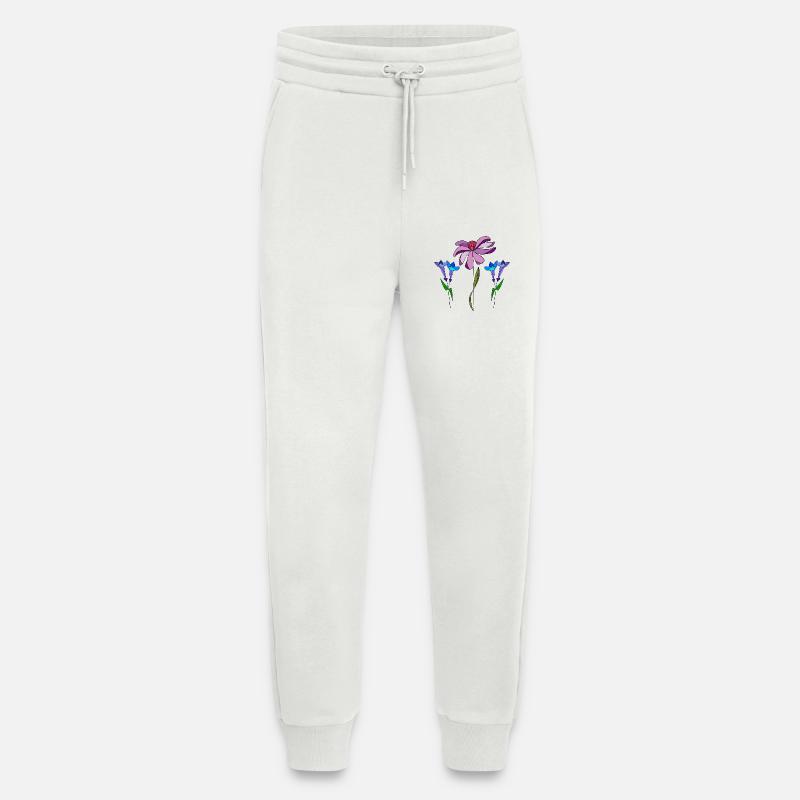 Blumen - Jogginghose - made by SPREAD - OFF WHITE
