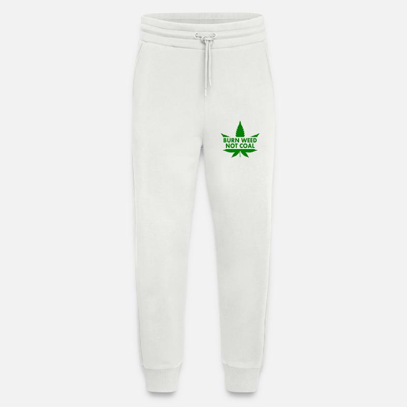 Burn weed not coal - Jogginghose - made by SPREAD - OFF WHITE