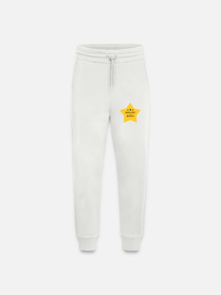 Employé du mois - Pantalon de jogging bio décontracté fabriqué en UE - OFF WHITE
