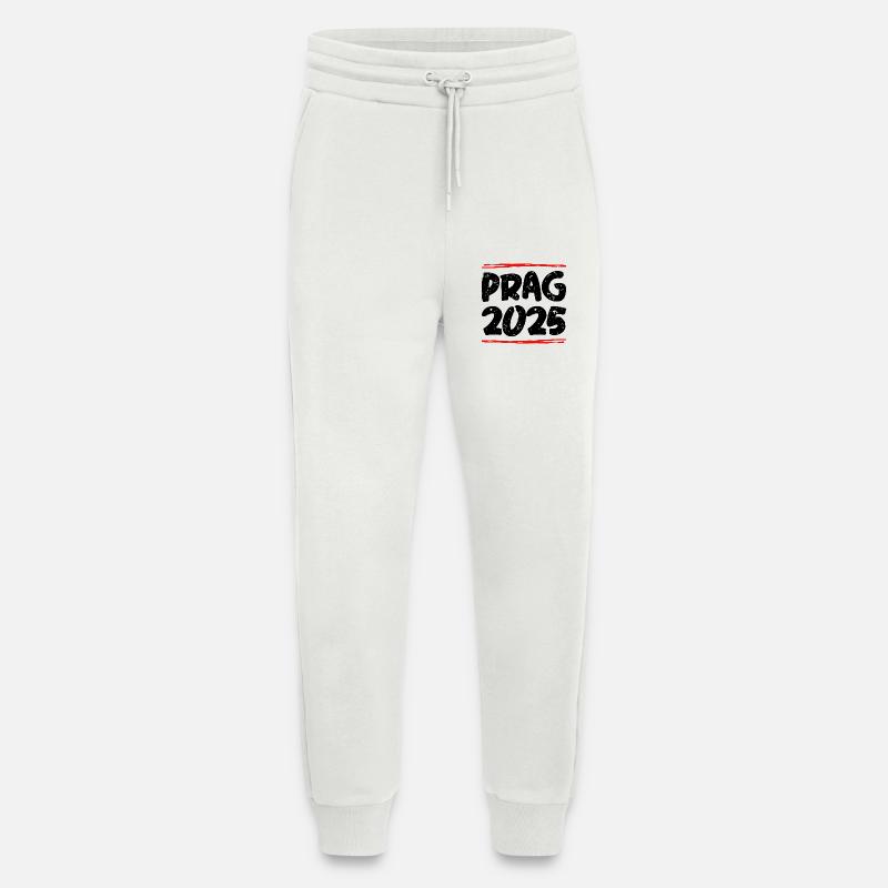 Prag 2025 Spruch - Jogginghose - made by SPREAD - OFF WHITE