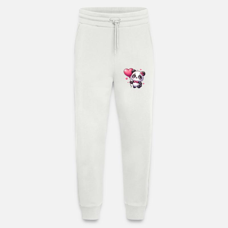 Kawaii Panda - Jogging Pants - made by SPREAD  - OFF WHITE