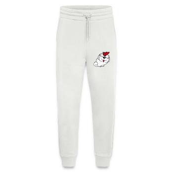 Dog Butterfly Nose Cute Funny Happy Comic - Jogging Pants - made by SPREAD  - OFF WHITE - Front