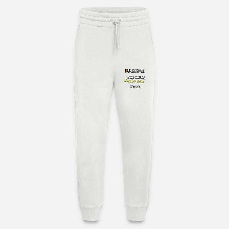 Stop wishing Start Doing - Jogginghose - made by SPREAD - OFF WHITE