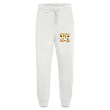 Two Cute Giraffe Friends Holding Hands - Jogginghose - made by SPREAD - OFF WHITE - Vorne
