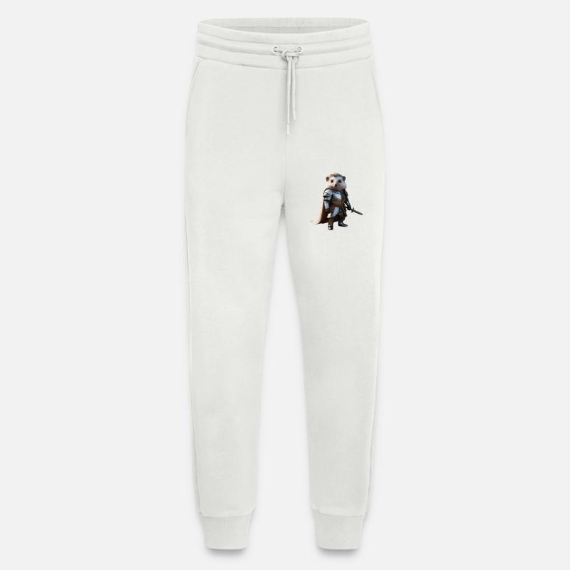 hérisson chevalier épée 2 - Pantalon de jogging bio décontracté fabriqué en UE - OFF WHITE