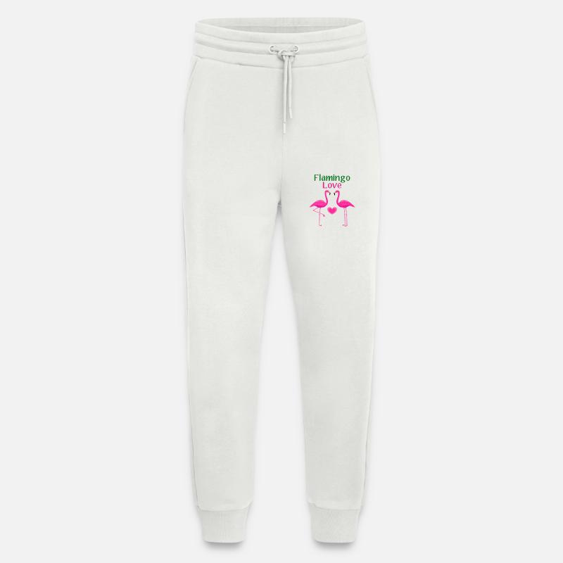 Flamingo Liebe - Jogginghose - made by SPREAD - OFF WHITE