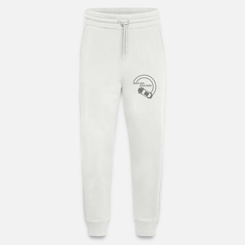 fährste quer... siehste mehr!! 2 - Jogginghose - made by SPREAD - OFF WHITE