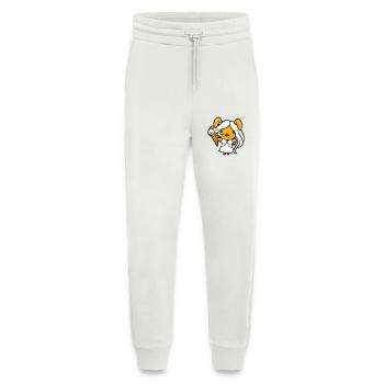 Bunny Eats Cream Waffle Cream Yummy Girl Woman - Pantalon de jogging bio décontracté fabriqué en UE - OFF WHITE - Devant