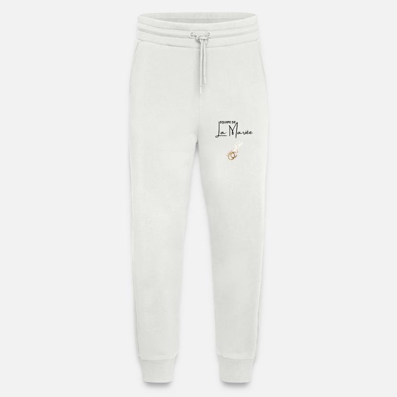 Équipe de La mariée - Pantalon de jogging bio décontracté fabriqué en UE - OFF WHITE