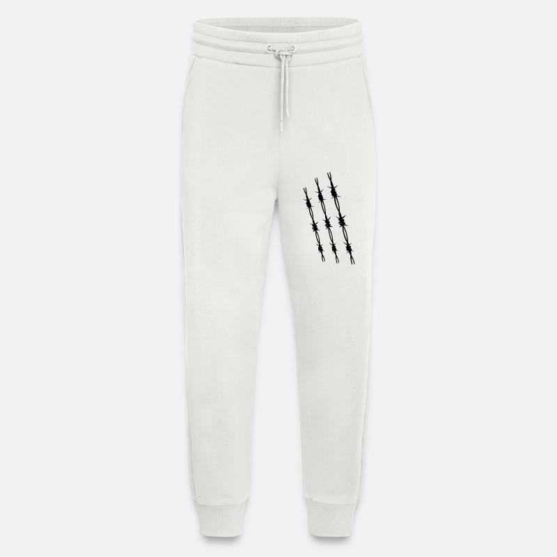 Barbed wire 3 - Jogging Pants - made by SPREAD  - OFF WHITE