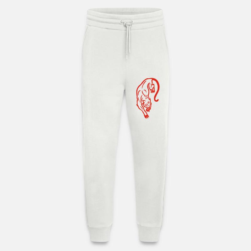 Red Panther Silhouette - Jogginghose - made by SPREAD - OFF WHITE