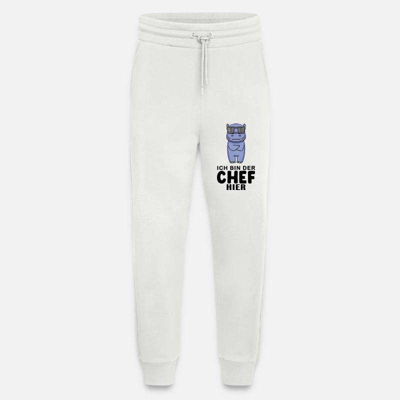 Chef Spruch lustig - Ich bin der Chef hier - Chef - Jogginghose - made by SPREAD - OFF WHITE