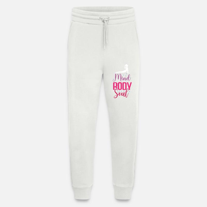 Yoga – Geist, Körper, Seele - Jogginghose - made by SPREAD - OFF WHITE