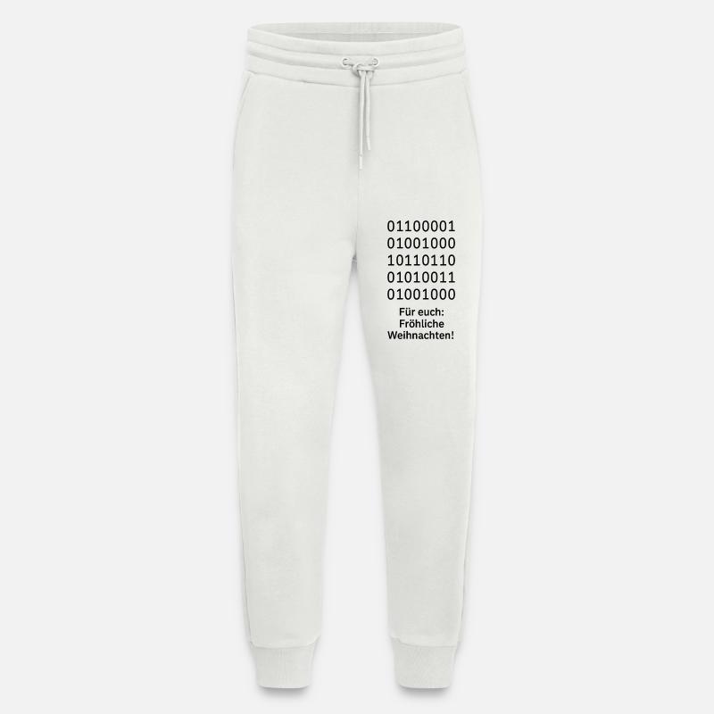 Binary Code Weihnachtszauber - Jogginghose - made by SPREAD - OFF WHITE