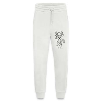 Cute Christmas Fawn Cartoon - Jogging Pants - made by SPREAD  - OFF WHITE - Front