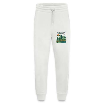 Berge, See und Sonnenuntergang - Jogginghose - made by SPREAD - OFF WHITE - Vorne
