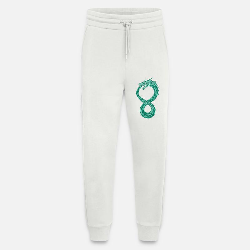 Grüner unendlicher Drache - Jogginghose - made by SPREAD - OFF WHITE