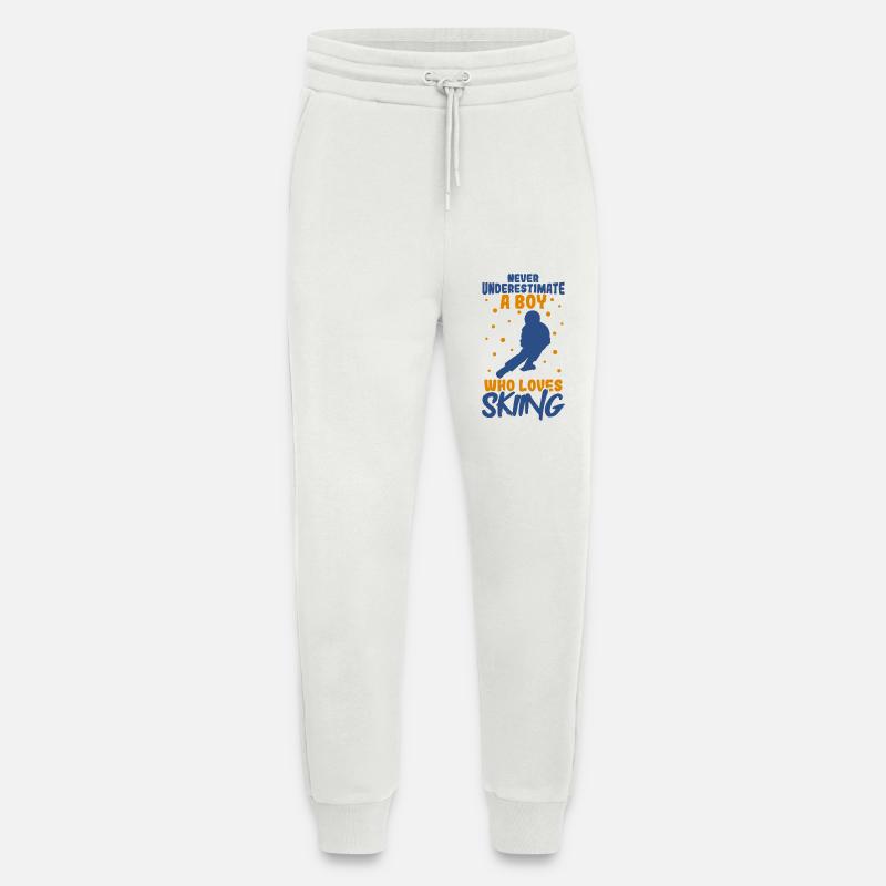 Never underestimate a ski boy - Jogging Pants - made by SPREAD - OFF WHITE