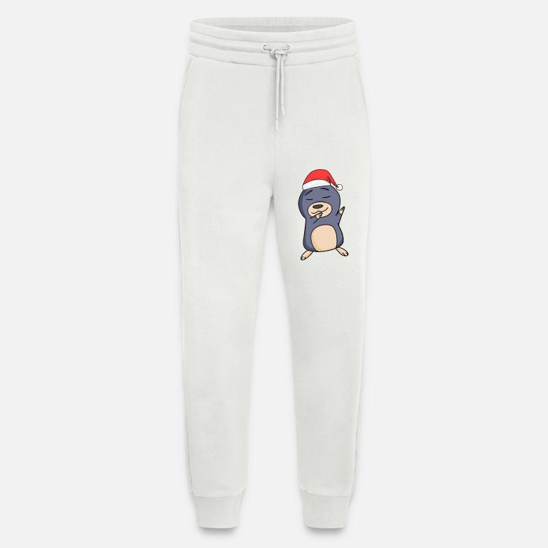Mole Christmas - Jogging Pants - made by SPREAD - OFF WHITE