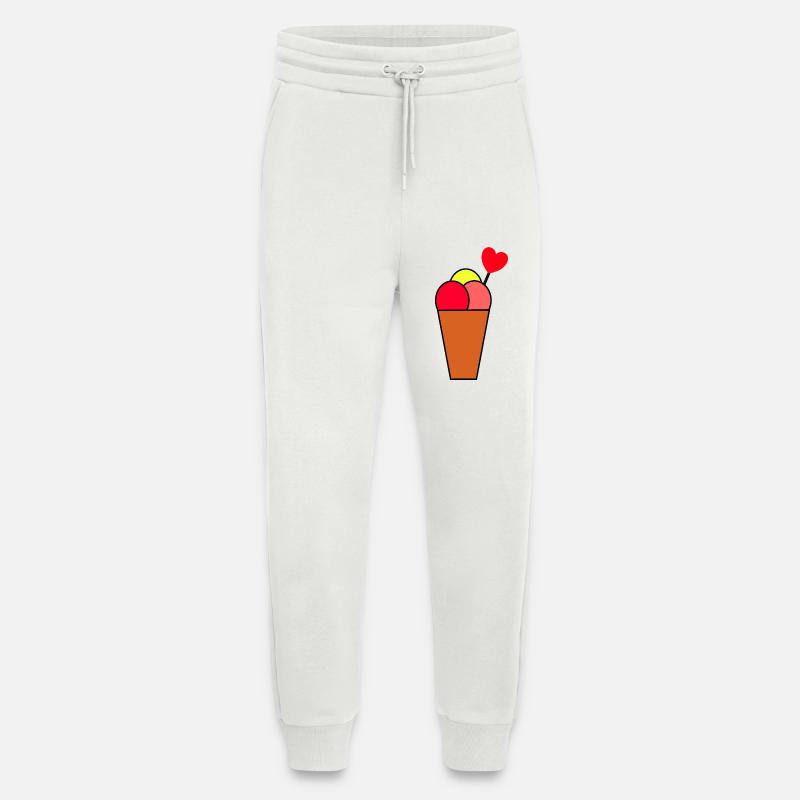 Herz im Eisbecher Eis - Jogginghose - made by SPREAD - OFF WHITE