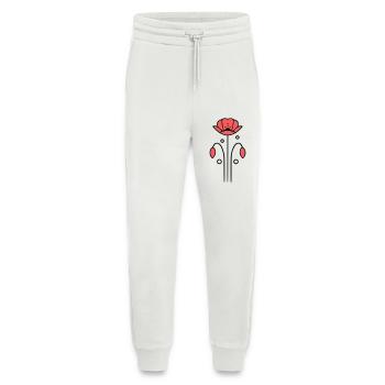 Poppy Poppies Minimalist Line Art 7 - Jogging Pants - made by SPREAD  - OFF WHITE - Front
