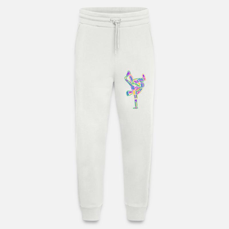 Breakdancing Breakdancer Bunt Jungen Breakdance - Jogginghose - made by SPREAD - OFF WHITE