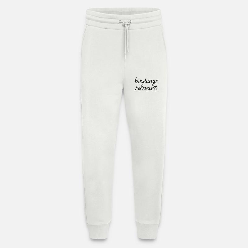 Binding relevant black - Jogging Pants - made by SPREAD  - OFF WHITE