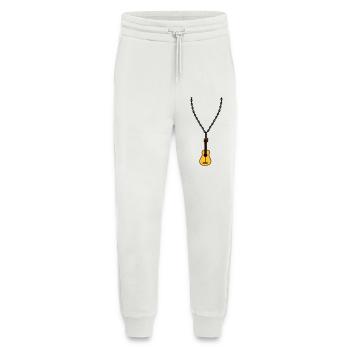 necklace jewelry guitar learn play song cool - Jogging Pants - made by SPREAD  - OFF WHITE - Front