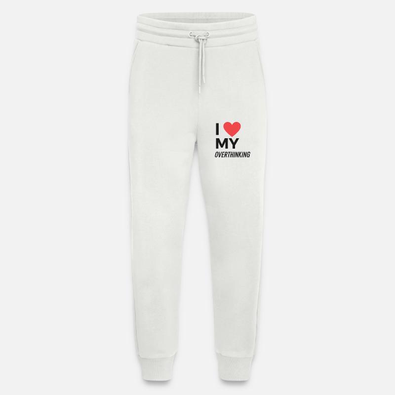 I Love My Overthinking - Jogging Pants - made by SPREAD  - OFF WHITE