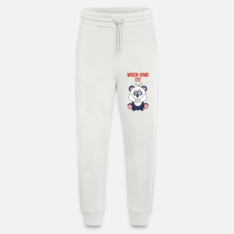 Panda am Wochenende - Jogginghose - made by SPREAD - OFF WHITE