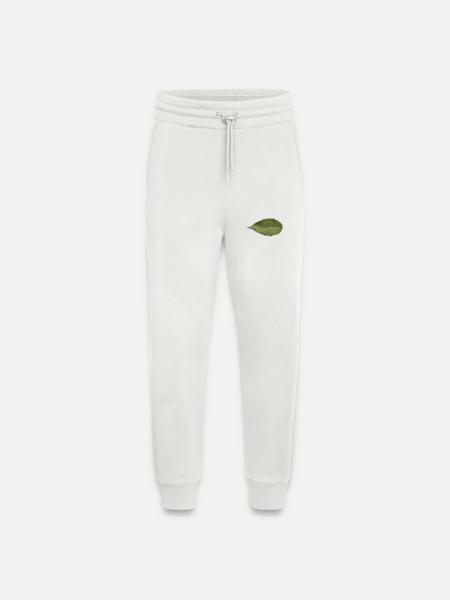 Leaf Structure Olive Green Pattern - Jogging Pants - made by SPREAD - OFF WHITE