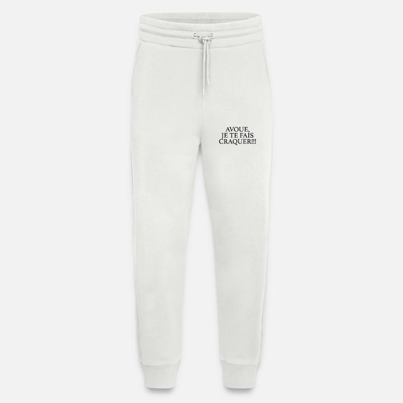 ICH BRINGE DICH DAZU, DICH ZU VERLIEBEN - Jogginghose - made by SPREAD - OFF WHITE