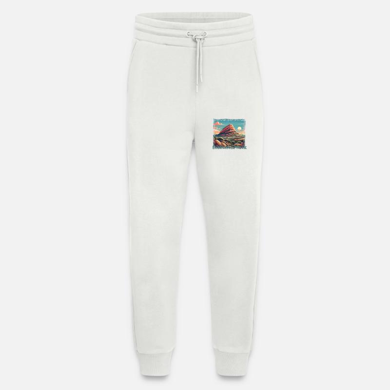 Enchanted Rock Texas Grunge Mountains - Jogging Pants - made by SPREAD  - OFF WHITE