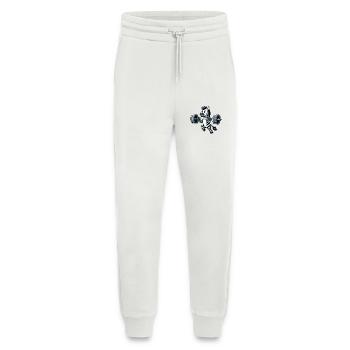 Strong zebra doing dumbbell workout - Jogging Pants - made by SPREAD  - OFF WHITE - Front
