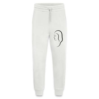 Tête Femme - Pantalon de jogging bio décontracté fabriqué en UE - OFF WHITE - Devant