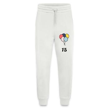 15. 15 YEARS. 15th ANNIVERSARY. 15 YEAR ANNIVERSARY. - Jogging Pants - made by SPREAD  - OFF WHITE - Front