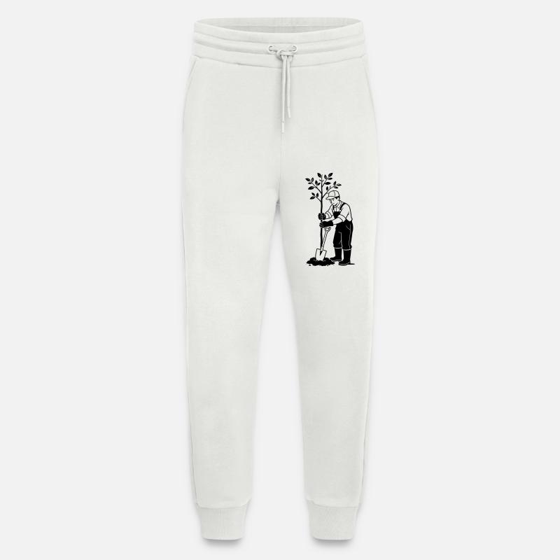Jardinier - Pantalon de jogging bio décontracté fabriqué en UE - OFF WHITE