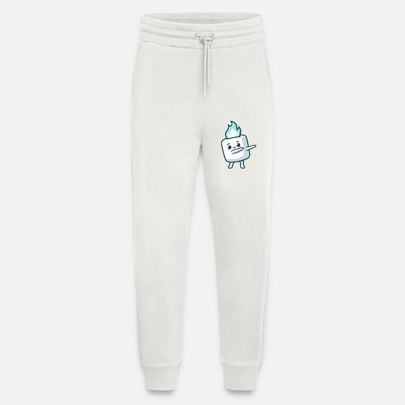 Cute Marshmallow Dabbing Sugar Comic - Jogging Pants - made by SPREAD  - OFF WHITE