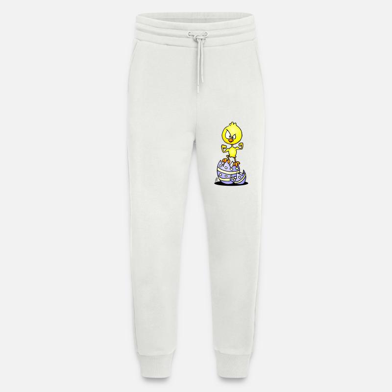 Bold Chick on Eggshells T-Shirt - Jogging Pants - made by SPREAD  - OFF WHITE