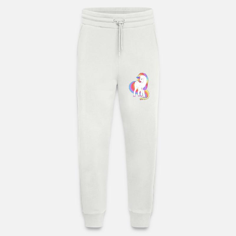 Verzaubertes Regenbogenmähnen-Einhorn - Jogginghose - made by SPREAD - OFF WHITE