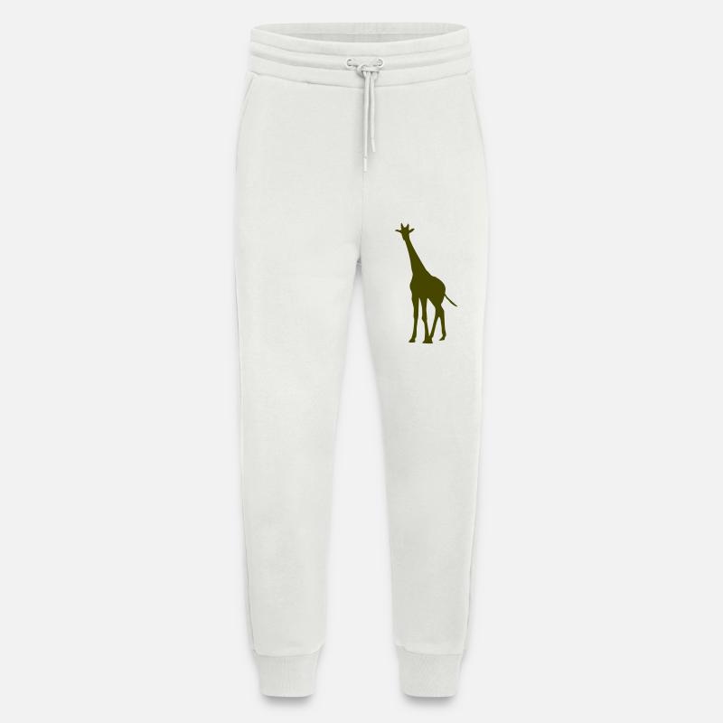 Girafe - Pantalon de jogging bio décontracté fabriqué en UE - OFF WHITE