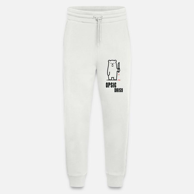 Bär mit Messer – Opsie Daisy - Jogginghose - made by SPREAD - OFF WHITE