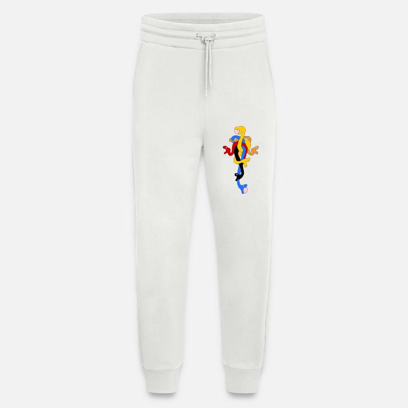 Schlangenbogen in stilisierten Farben - Jogginghose - made by SPREAD - OFF WHITE