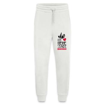 Stadt Liebe Hamburg Deutschland Spruch Geschenk - Jogginghose - made by SPREAD - OFF WHITE - Vorne
