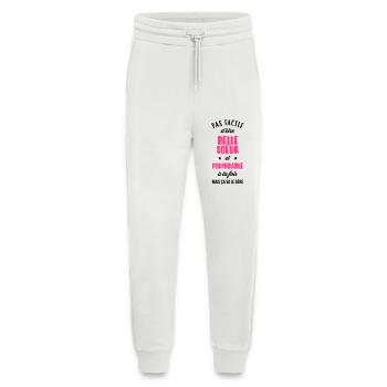 Belle Beau-Frère / Belle-Sœur / Beau Frere / Belle - Pantalon de jogging bio décontracté fabriqué en UE - OFF WHITE - Devant