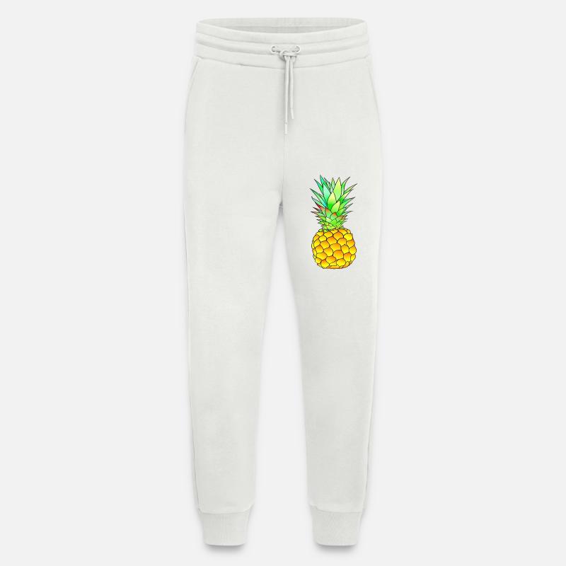 Ananas - Pantalon de jogging bio décontracté fabriqué en UE - OFF WHITE
