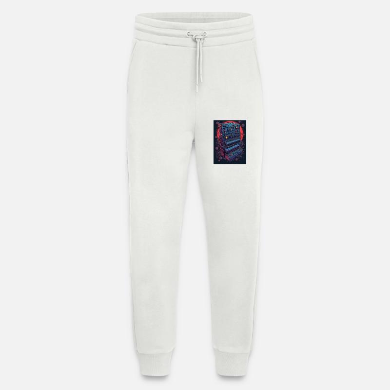 Futuristic electronic music device - Jogging Pants - made by SPREAD  - OFF WHITE