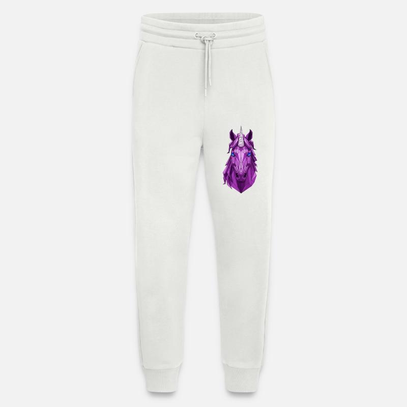 Lila Geometrischer Einhorn - Jogginghose - made by SPREAD - OFF WHITE